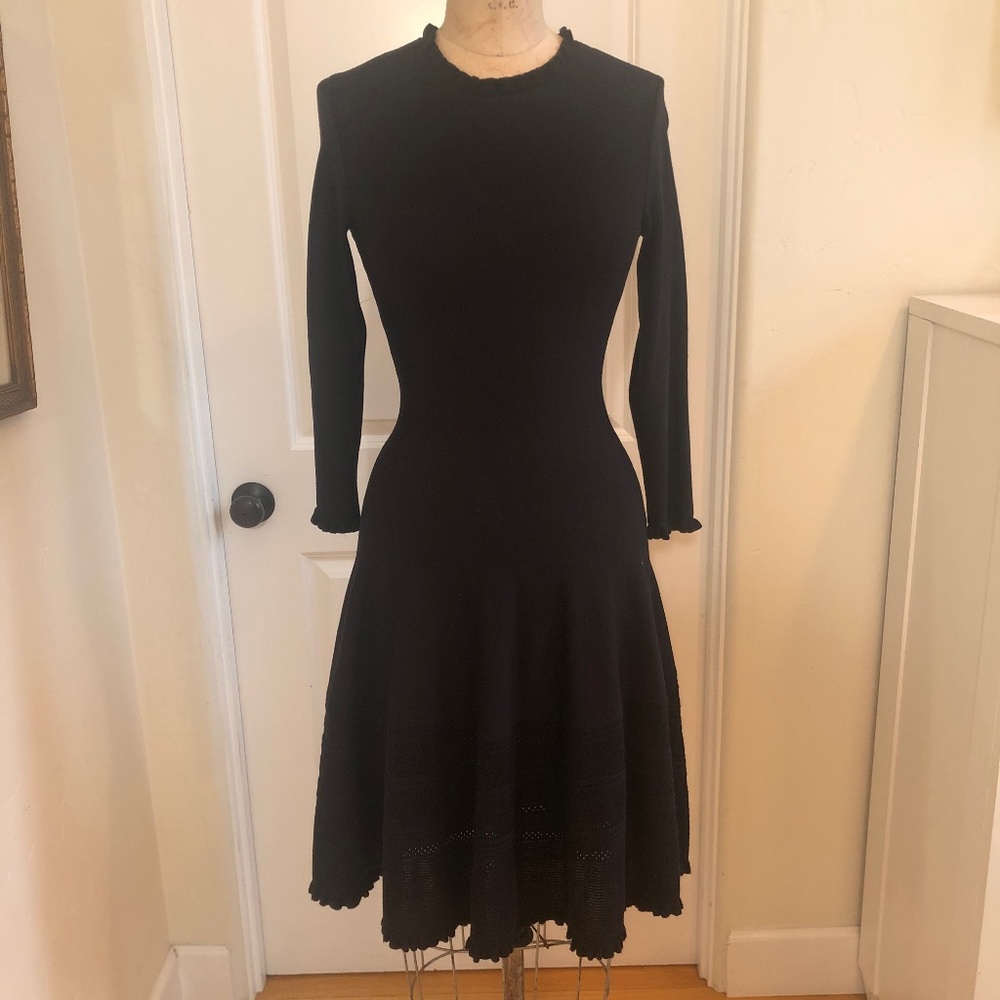 Kate Spade Ruffled Sweater Dress